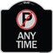 Signmission Anytime No Parking Symbol Heavy-Gauge Aluminum Architectural Sign, 18" x 18", BS-1818-24342 A-DES-BS-1818-24342 - alternate 1